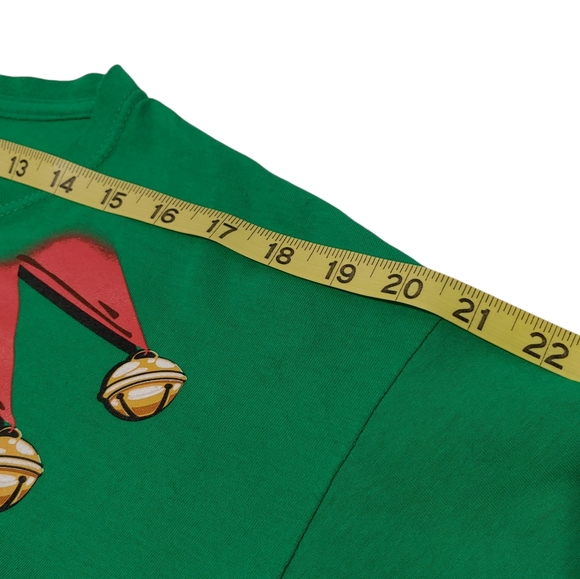 Christmas December 25th Men's ugly fun elf green t-shirt size large - Picture 6 of 9